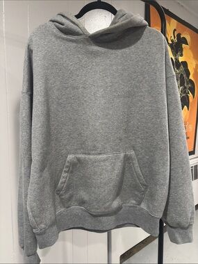 NOVA MEN oversized Grey Hoodie - Casual Men's Pullover XL